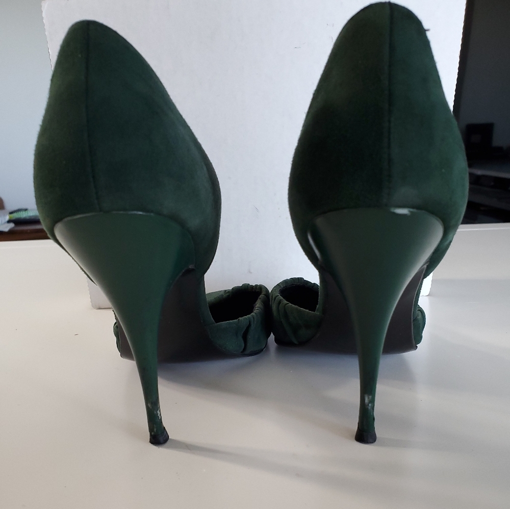 Balenciaga Green Suede Stiletto Heels 39 = US 9 - Picture 7 of 7